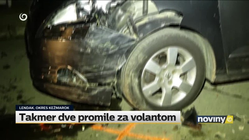Takmer dve promile za volantom