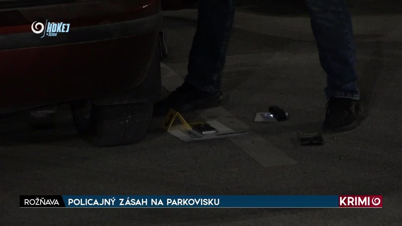POLICAJNÝ ZÁSAH NA PARKOVISKU