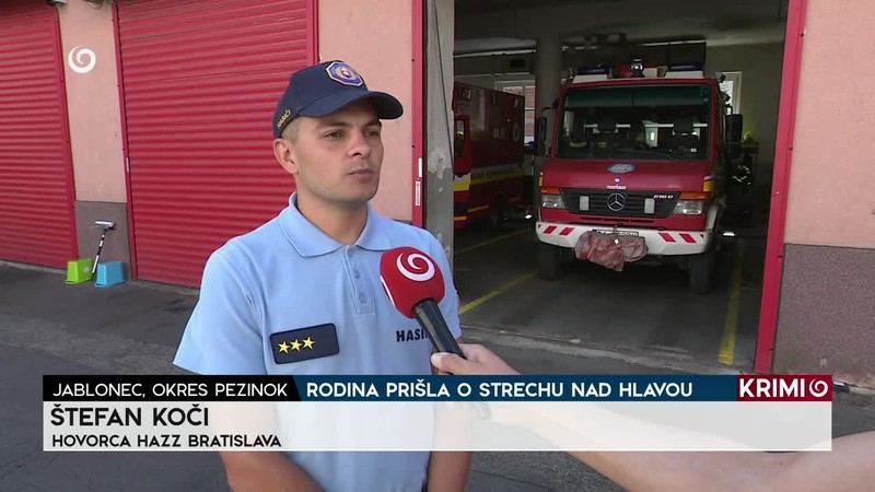 RODINA PRIŠLA O STRECHU NAD HLAVOU