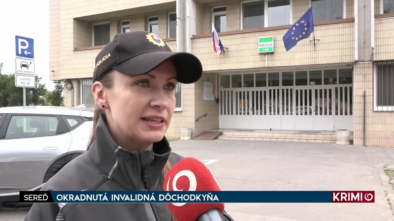 OKRADNUTÁ INVALIDNÁ DÔCHODKYŇA