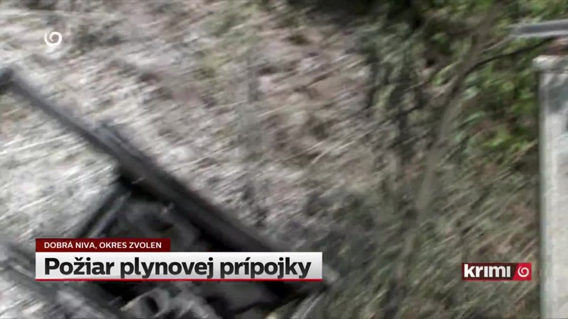 Požiar plynovej prípojky