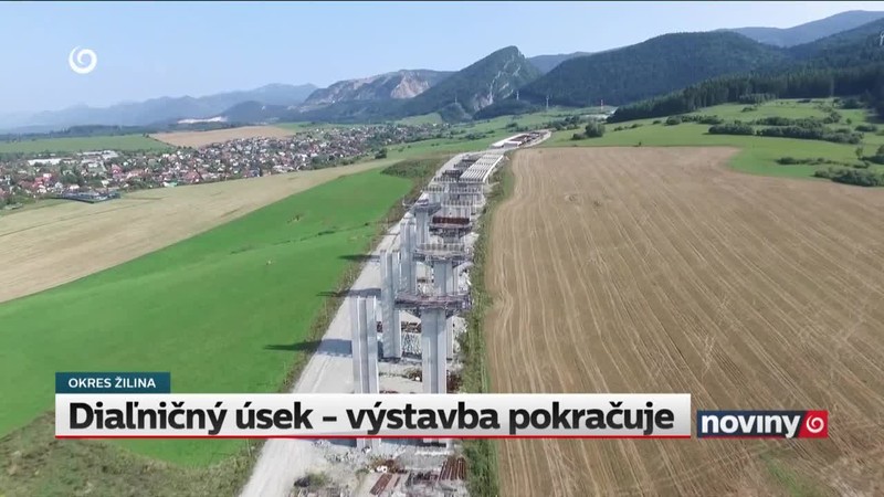 Diaľničný úsek - výstavba pokračuje
