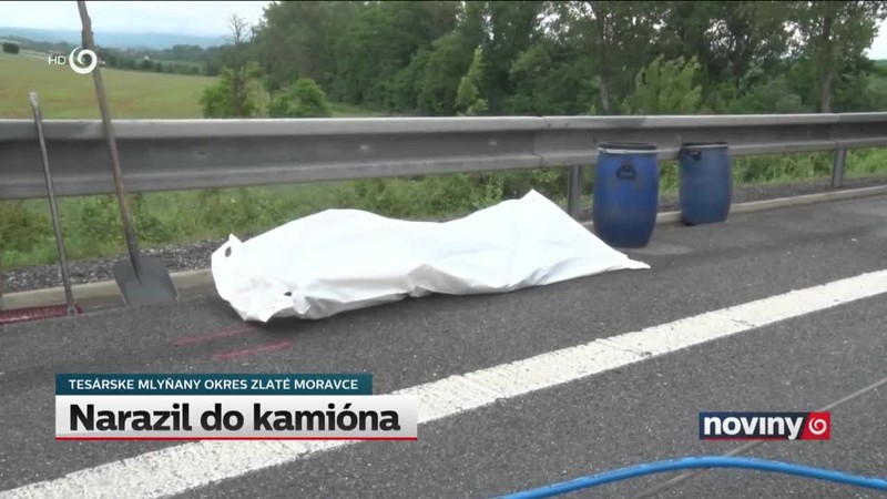 Narazil do kamióna