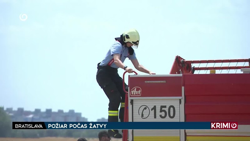 POŽIAR POČAS ŽATVY