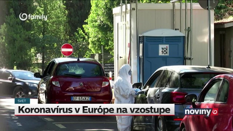 Koronavírus v Európe na vzostupe