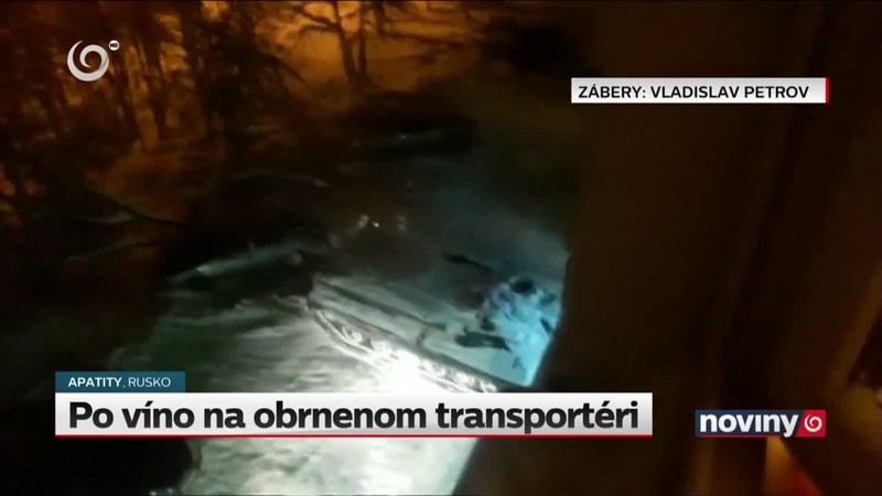 Po víno na obrnenom transportéri