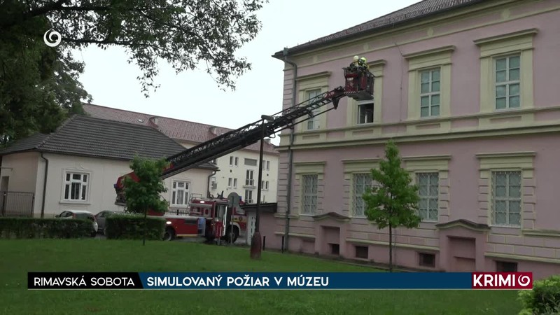 SIMULOVANÝ POŽIAR V MÚZEU