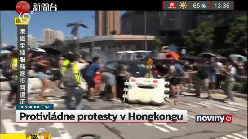 Protivládne protesty v Hongkongu