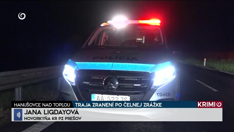 TRAJA ZRANENÍ PO ČELNEJ ZRÁŽKE /