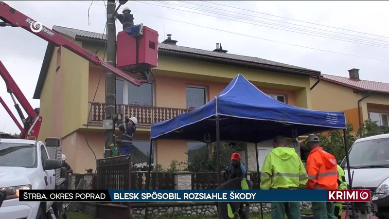 BLESK SPÔSOBIL ROZSIAHLE ŠKODY