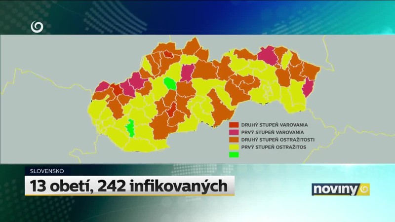 13 obetí, 242 infikovaných