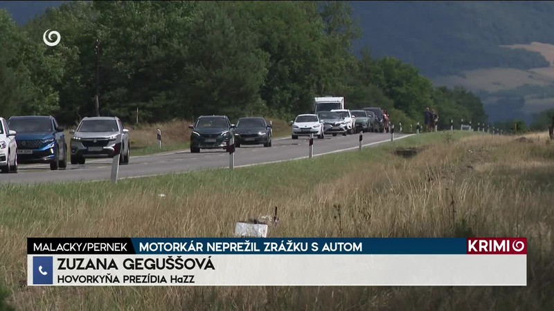 MOTORKÁR NEPREŽIL ZRÁŽKU