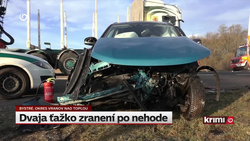 Dvaja ťažko zranení po nehode