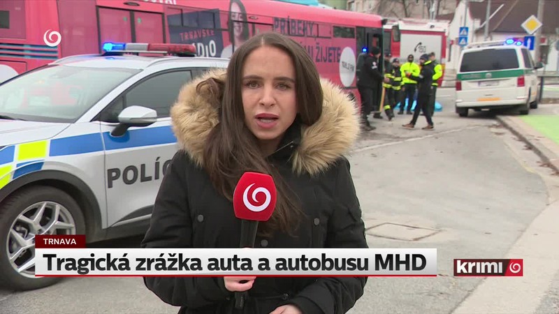 Tragická zrážka auta a autobusu MHD
