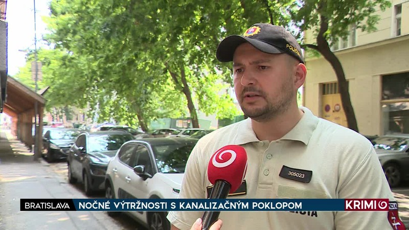 NOČNÉ VÝTRŽNOSTI S KANALIZAČNÝM POKLOPOM