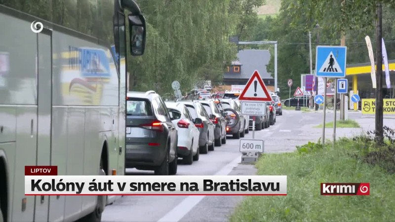 Kolóny áut v smere na Bratislavu