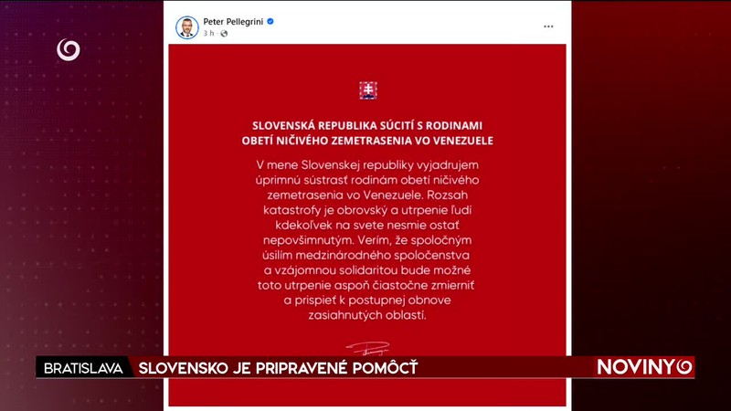 SLOVENSKO JE PRIPRAVENÉ POMÔCŤ
