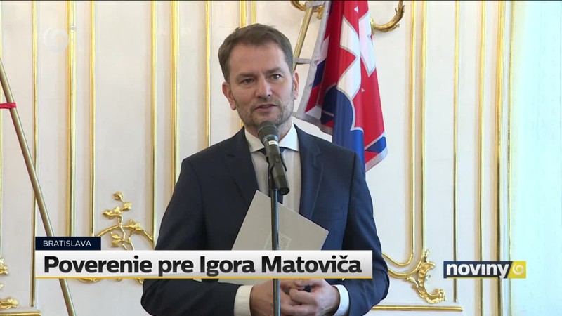Poverenie pre Igora Matoviča