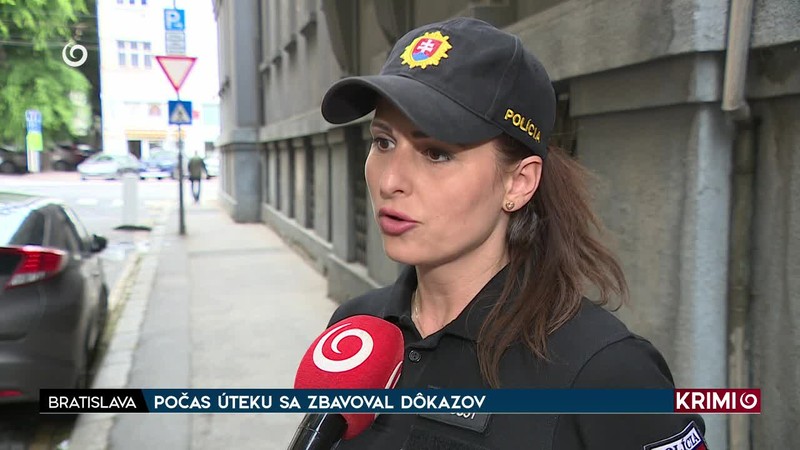 POČAS ÚTEKU SA ZBAVOVAL DÔKAZOV