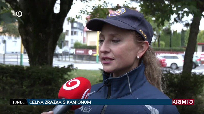 ČELNÁ ZRÁŽKA S KAMIÓNOM