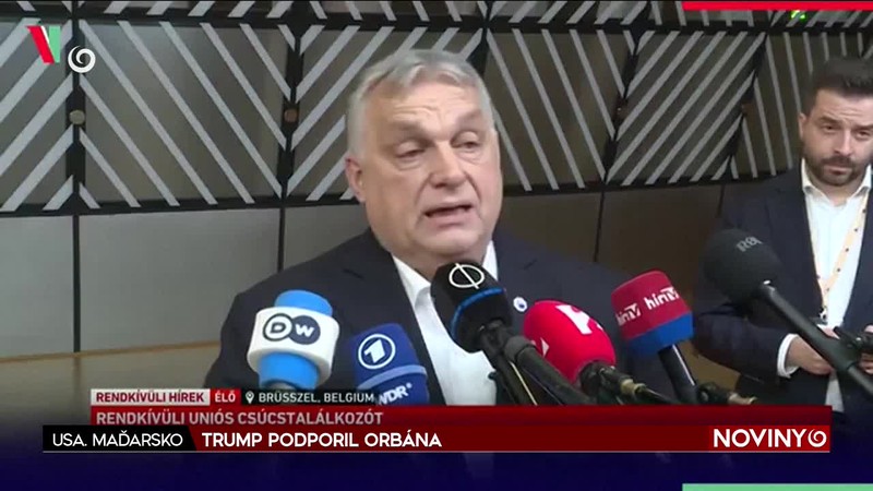 TRUMP PODPORIL ORBÁNA