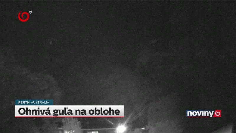 Ohnivá guľa na oblohe