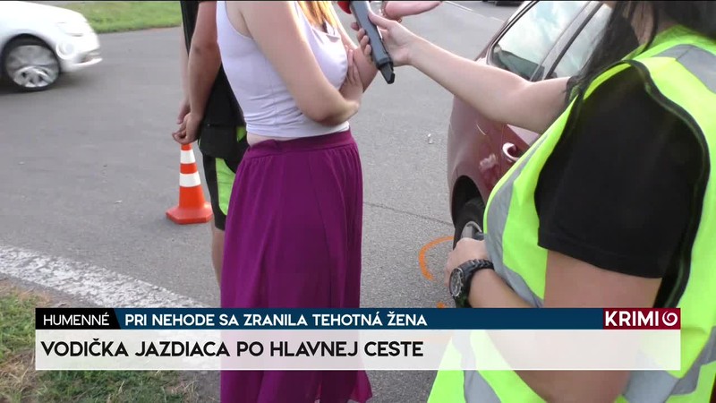 PRI NEHODE SA ZRANILA TEHOTNÁ ŽENA