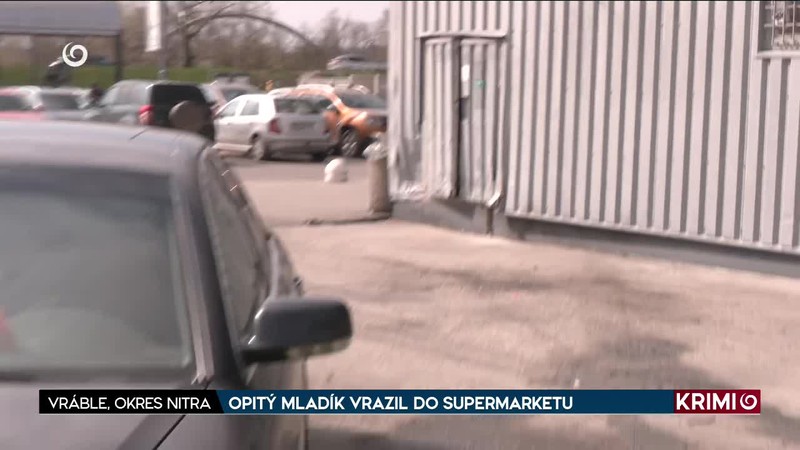 OPITÝ MLADÍK VRAZIL DO SUPERMARKETU
