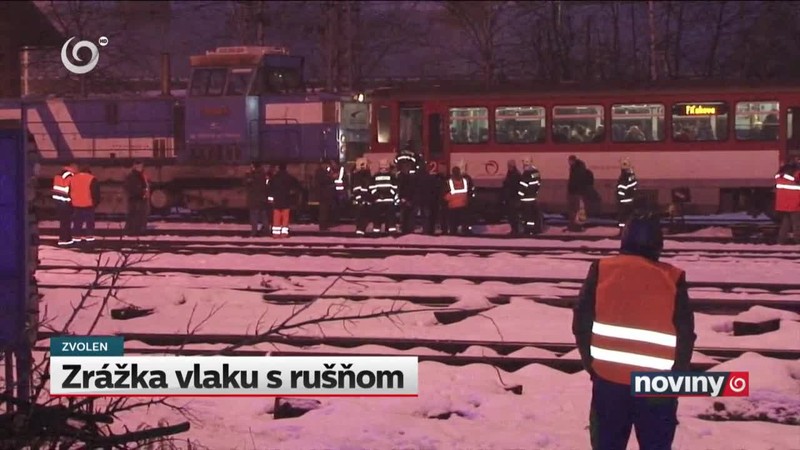 Zrážka vlaku s rušňom