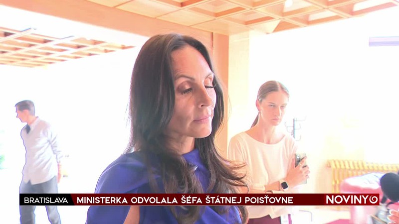 MINISTERKA ODVOLALA ŠÉFA ŠTÁTNEJ POISŤOVNE