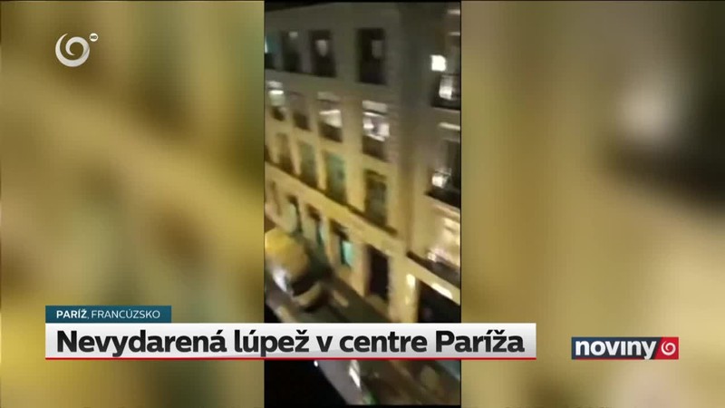 Nevydarená lúpež v centre Paríža