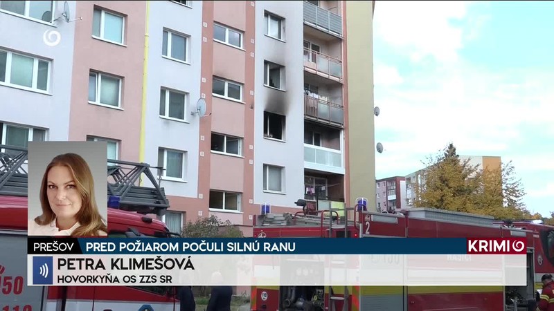 PRED POŽIAROM POČULI SILNÚ RANU