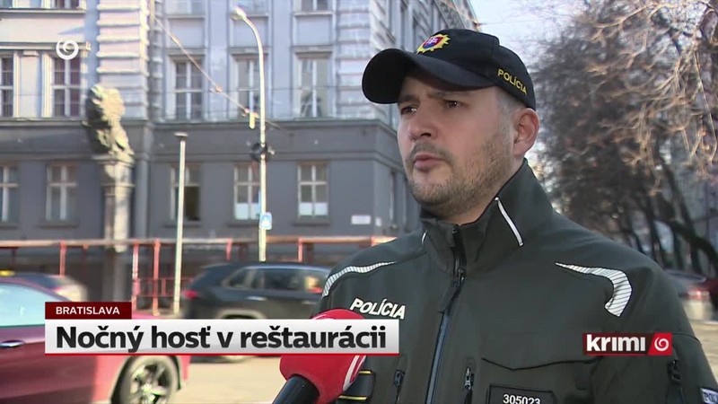 Nočný hosť v reštaurácii
