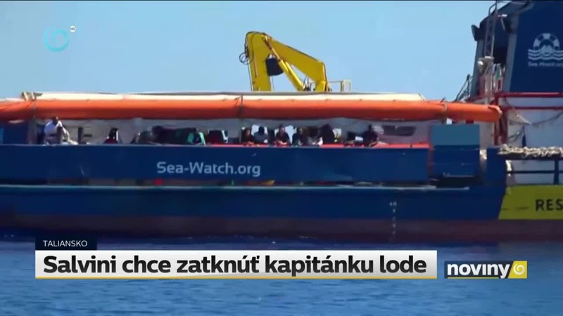 Salvini chce zatknúť kapitánku lode