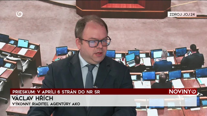 PRIESKUM: V APRÍLI 6 STRÁN DO NR SR