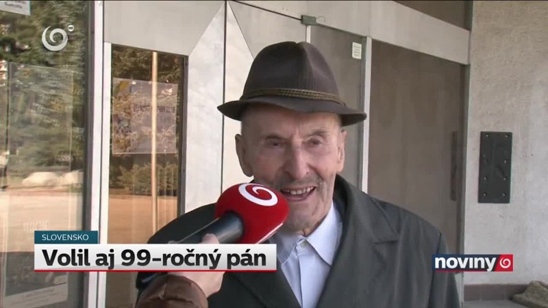 Volil aj 99-ročný pán