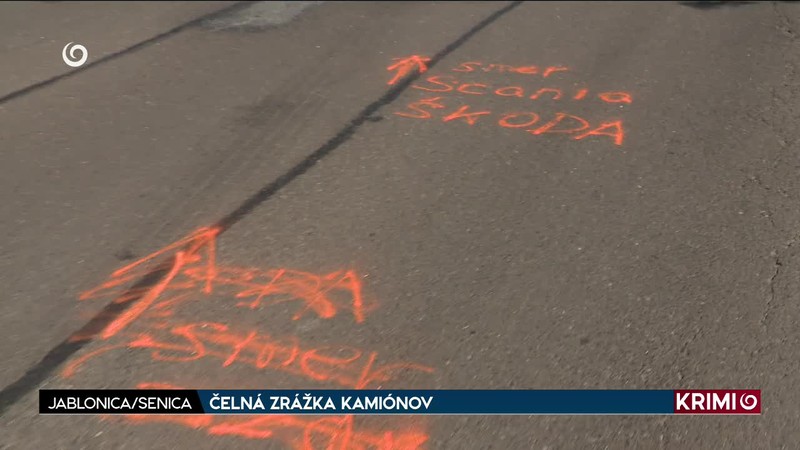 ČELNÁ ZRÁŽKA KAMIÓNOV
