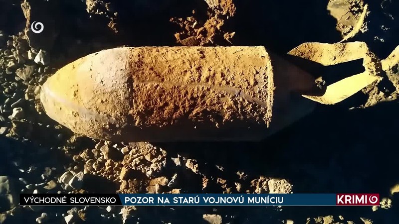 POZOR NA STARÚ VOJNOVÚ MUNÍCIU