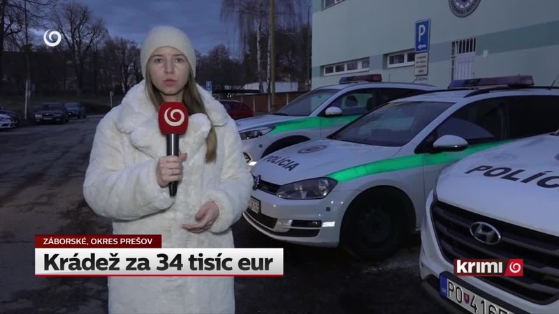 Krádež za 34 tisíc eur