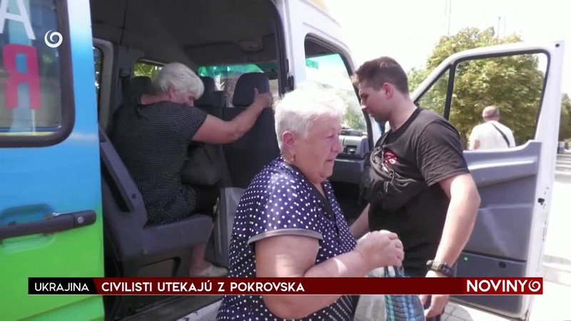 CIVILISTI UTEKAJÚ Z POKROVSKA