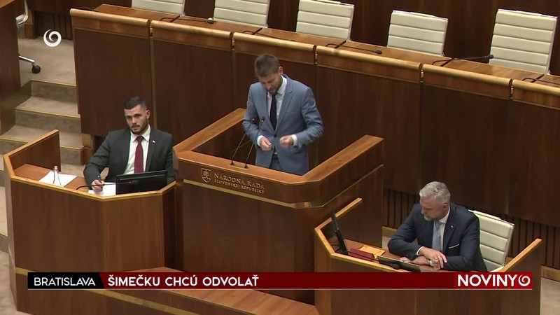 ŠIMEČKU CHCÚ ODVOLAŤ