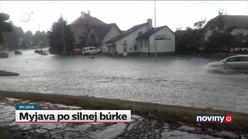 Myjava po silnej búrke
