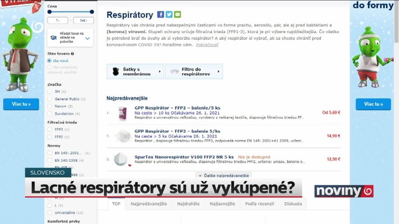 Lacné respirátory sú už vykúpené?