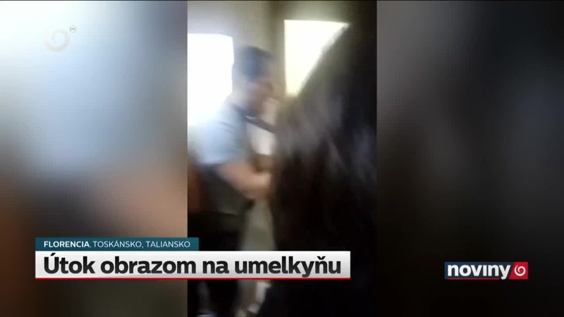 Útok obrazom na umelkyňu