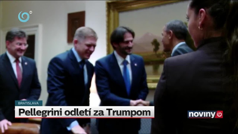 Pellegrini odletí za Trumpom