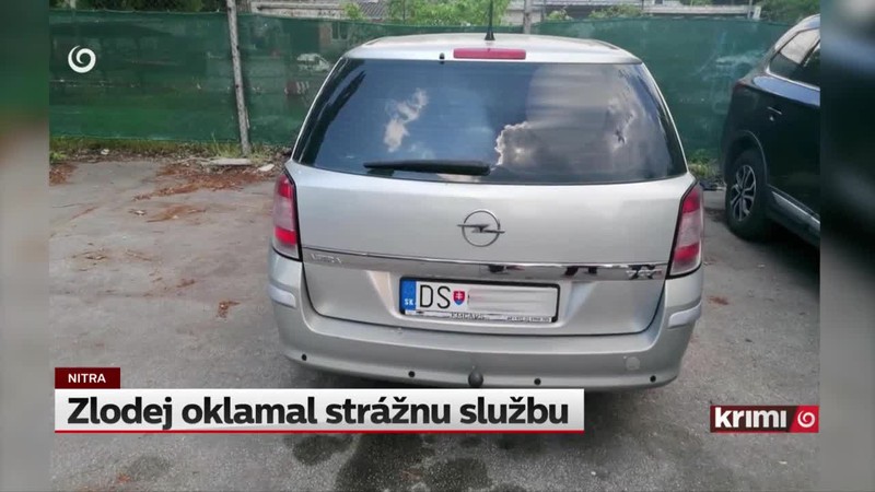 Zlodej oklamal strážnu službu