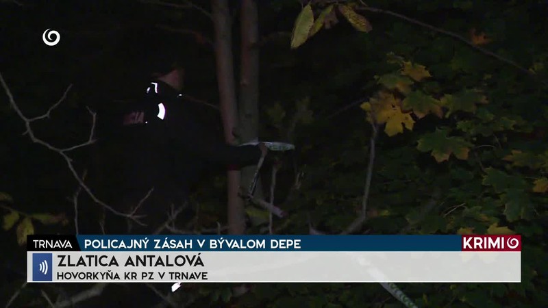 POLICAJNÝ ZÁSAH V BÝVALOM DEPE