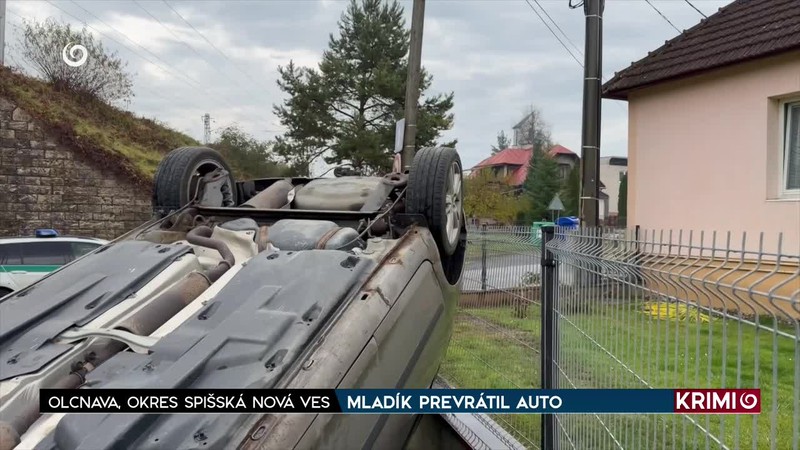 MLADÍK PREVRÁTIL AUTO