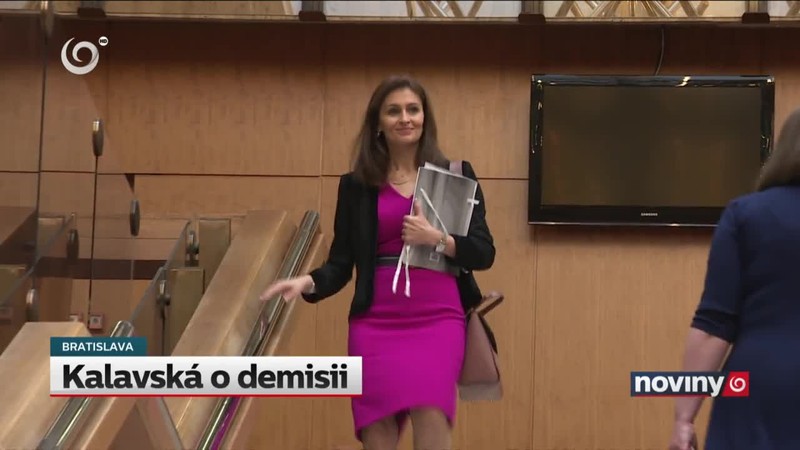 Kalavská o demisii
