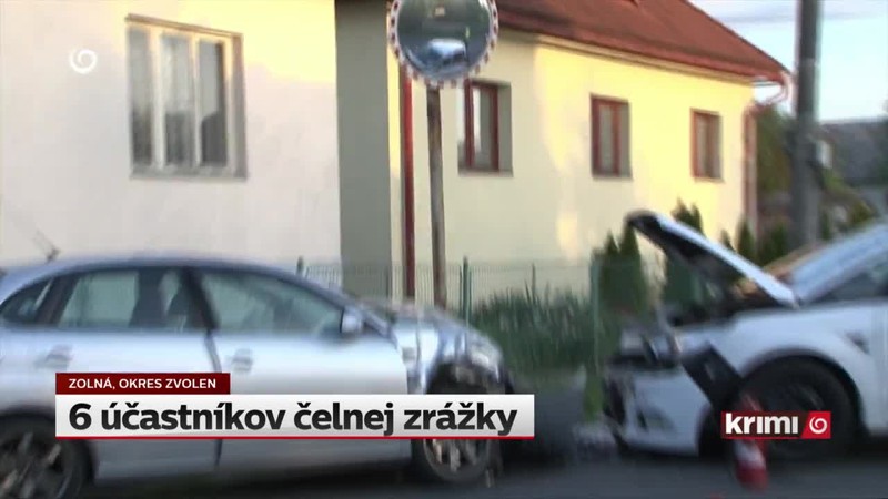 6 účastníkov čelnej zrážky